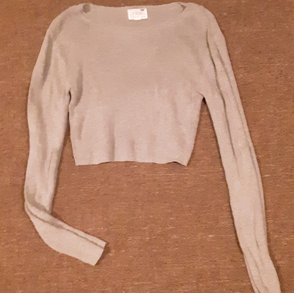 Long sleeve crop top